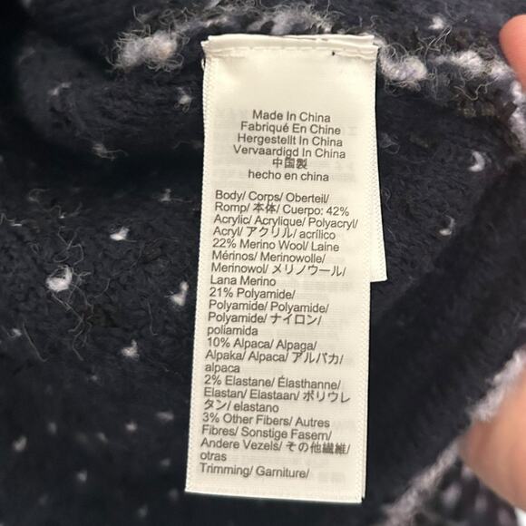 J. Crew Cropped Marled Yarn Lady Jacket Woman's L Gold Button Flap Pockets NEW - Picture 9 of 9